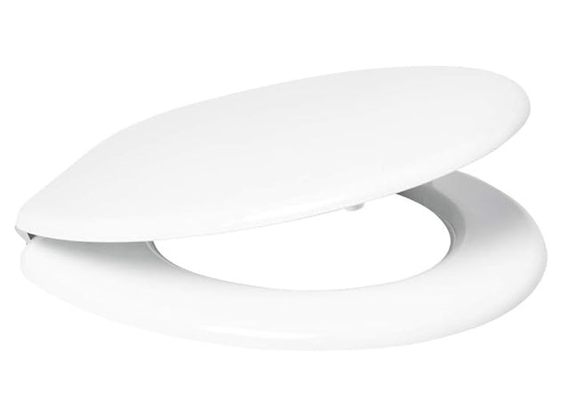 VIGOR - SEDILE COPRIWATER UNIVERSALE STANDARD LEGNO MDF BIANCO DIM. 370X435 MM PESO 3,5 KG