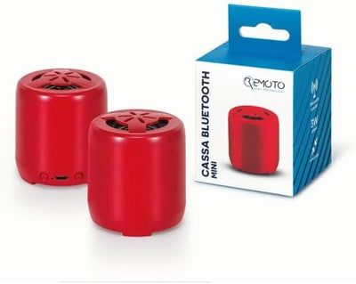 mini cassa bluettooth portatile rossa