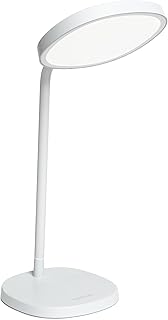 Lumie Task Highly Adjustable Bright LED Light Therapy Desk Lamp Against Winter Blues, Crystal Clear Lighting, Maximum Visual Comfort, Improved Mood and Energy Fog White