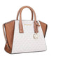Michael Kors Avril - Borsa a tracolla con zip piccola in PVC vaniglia, PVC vaniglia. Dupersclub