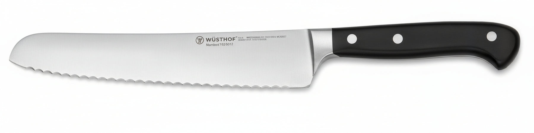 WSTHOF Super Slicer, Classic Ikon (1040333126), Lunghezza Lama 26 cm, Forgiato, Acciaio Inossidabile, Coltello Cuoco Lungo con Ondulatura Fitta