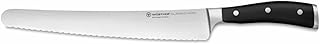 WSTHOF Super Slicer, Classic Ikon (1040333126), Lunghezza Lama 26 cm, Forgiato, Acciaio Inossidabile, Coltello Cuoco Lungo con Ondulatura Fitta