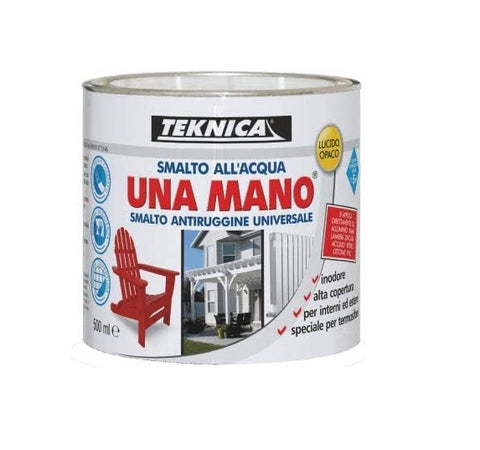 TEKNICA - UNAMANO SMALTO ALL'ACQUA BLU OPACO 500ML
