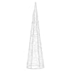 Albero cono in metallo con luce LED per decorazioni natalizie