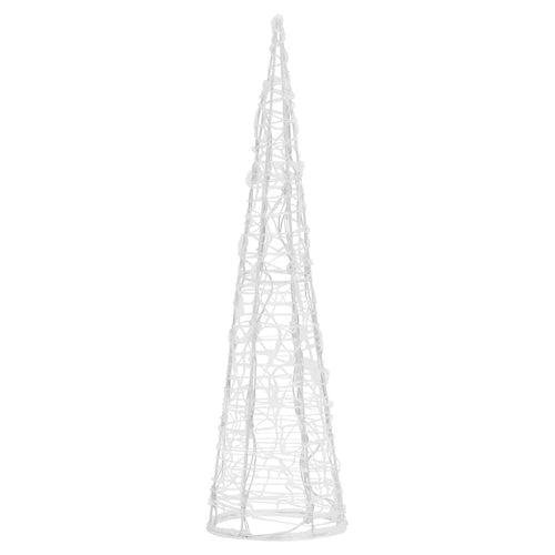 Albero cono in metallo con luce LED per decorazioni natalizie