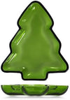 Piatto a forma di Albero di Natale Verde 20X17X2.5H&H