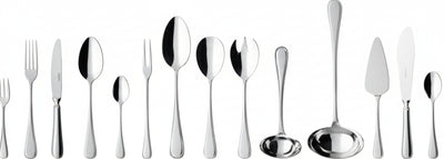 Villeroy & Boch Kreuzband-Septfontaines Servizio Tavola, 70 Pezzi Mestolo, Acciaio - 18 / 10, Argento