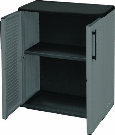 Armadio da interno ed esterno tutto piani in resina con ripiani "Made in Italy"