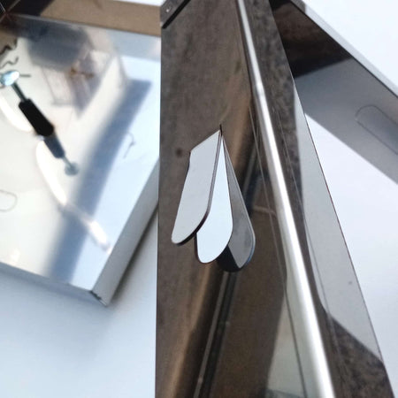 Sigillo 230 x 230 x H 50mm chiusino di acciaio inox leggero da riempimento