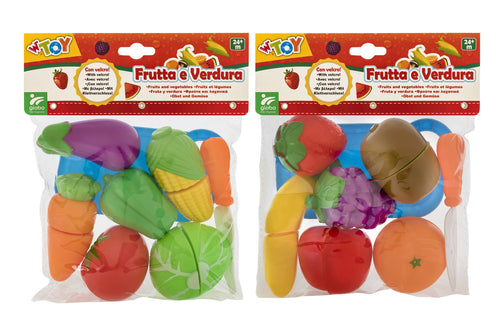Frutta e Verdura con Velcro 2 assortimenti