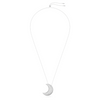 Swarovski Collana con Pendente Sublima Luna, Bianco, Placcato rodio