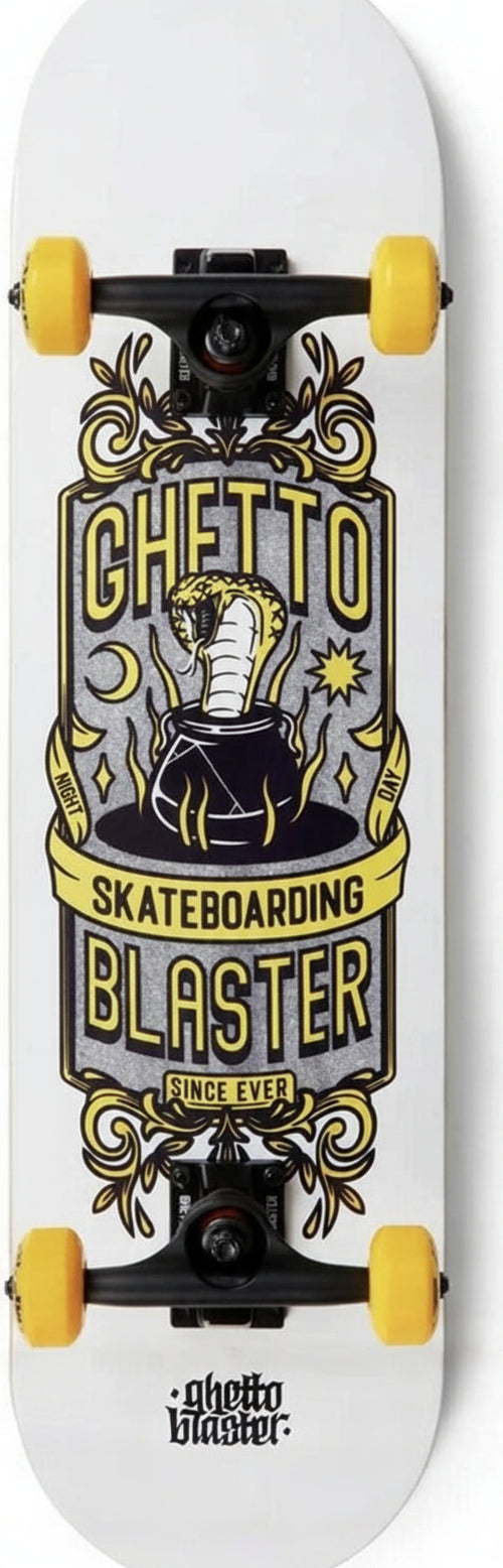 Skateboard GHETTOBLASTER KOBRA YEL 8.0