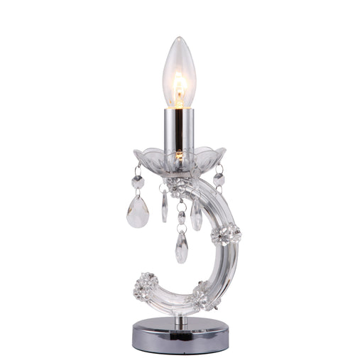 Lumetto Moderno Acrilico Trasparente Pendagli Gocce Lampada da Tavolo E14