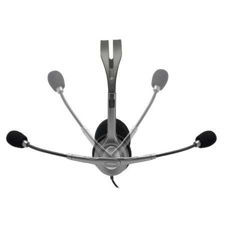 Cuffie con microfono Logitech H110 - Cavo 3.5mm - Argento/nero (981-000271)