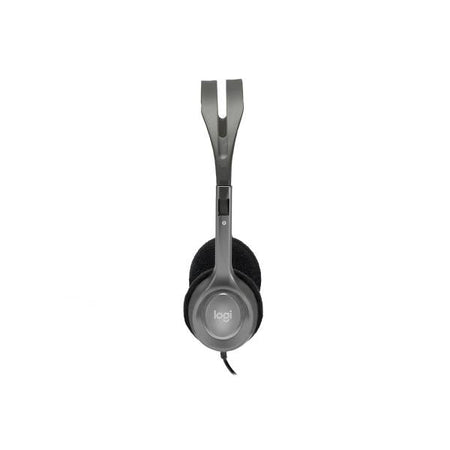 Cuffie con microfono Logitech H110 - Cavo 3.5mm - Argento/nero (981-000271)