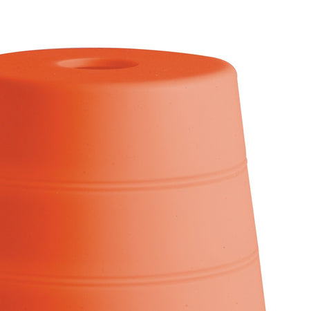 Lampada da tavolo originale in silicone color arancio 40 watt E14