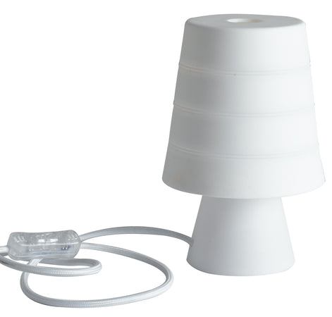Lampada da tavolo originale in silicone color bianco 40 watt E14