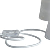 Lampada da tavolo originale in silicone color bianco 40 watt E14