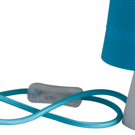 Lampada da tavolo originale in silicone color blu 40 watt E14