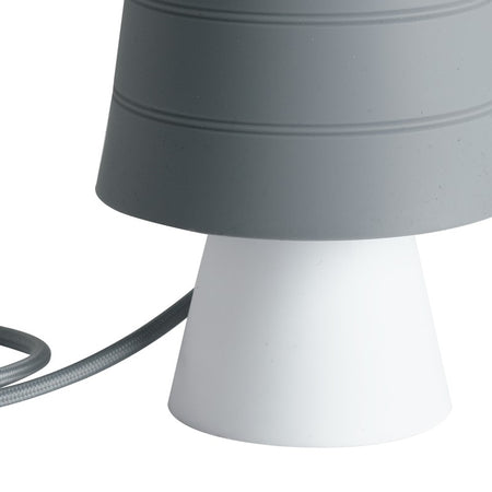 Lampada da tavolo originale in silicone color grigio 40 watt E14