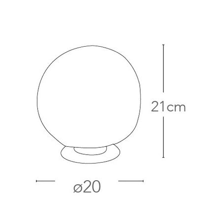 Lumetto Sferico Intreccio Fili Alluminio Cristalli Lampada da Tavolo Moderna E27