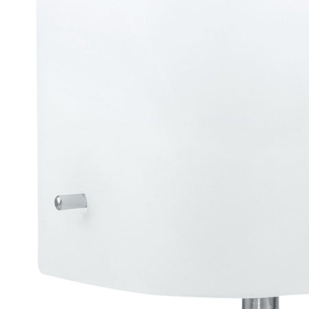 Lume Moderno Metallo paralume Vetro Bianco Lampada da Tavolo E27