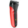 Braun series 3 300s rasoio elettrico ricaricabile, rasoio da barba per uomo, rosso