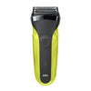 Braun series 3 300 rasoio elettrico barba, nero/verde elettrico - 81702940
