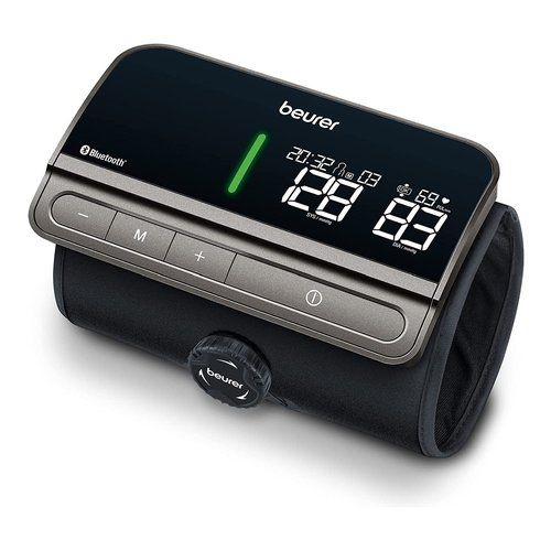 Misuratore pressione beurer 0065511 bm 81 easy lock grey e black
