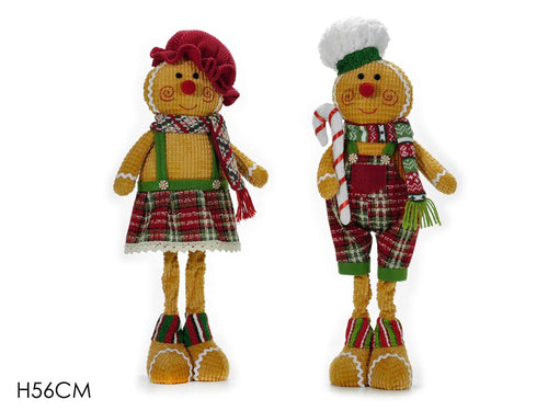 Omino Pan di Zenzero H56cm 2 Assortimenti