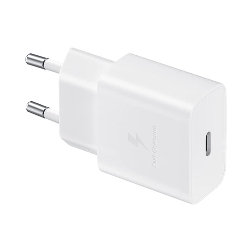 CARICABATTERIA DA RETE SAMSUNG SUPER FAST CHARGING 15W USB-C EP-T1510XWEGEU + CAVO TYPE-C WHITE