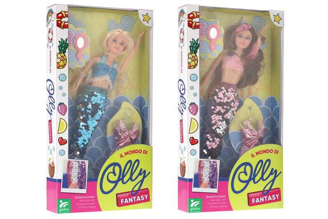 Fashion Doll Sirena 2 in 1 Paillettes