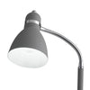 Lampada da Tavolo Scrivania Orientabile Metallo Grigio Interno Moderno E27