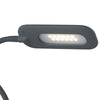 Lampada da Lettura Scrivania Silicone Grigio Metallo Plastica Comandi Touch Led 4,8 watt Luce Naturale