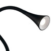 Lampada da Lettura Applique Metallo Silicone Nero Moderna Led 3 watt Luce Naturale
