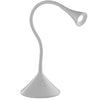 Lume per Scrivania Applique Bianca Metallo Silicone Lampada Led 3 watt Luce Naturale