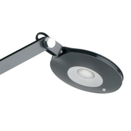 Lampada per Lettura Grigio Nero Metallo Plastica Lume Moderno Led 6 watt Luce Naturale