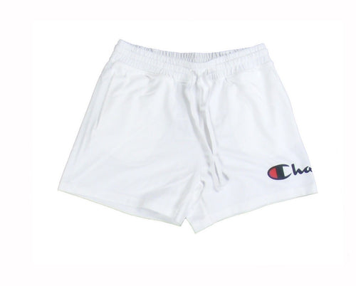 Champion SHORTS TCV Cottone Lycra gr.230 Basic Logo Grande Bianco