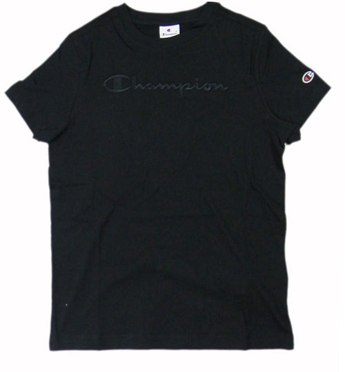 Champion TEE Light Cotton Jersey Donna Cotone Nero