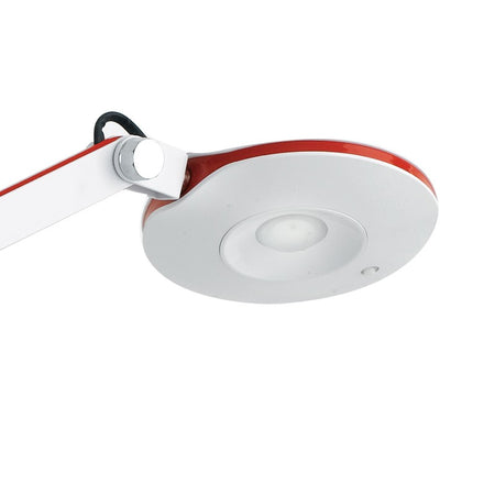 Lume per Lettura Bianco Rosso Plastica Metallo Lampada Scrivania Led 6 watt Luce Naturale