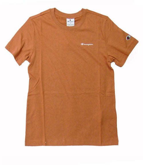 Champion TEE Light Cotton Jersey Donna Logo Piccolo Cotone Mattone