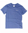 Champion TEE Light Cotton Jersey Donna Logo Piccolo Cotone Avio