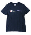 Champion TEE Light Cotton Jersey Donna Logo Grande Cotone Blu navy