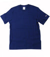 Champion SS TEE Light Cotton Jersey Uomo Logo Piccolo Cotone Blu Navy