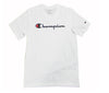 Champion TEE Light Cotton Jersey Donna Logo Grande Cotone Bianco