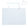 Coperta Allattamento Be Zigzag Azzurro 92X65X1 Cm