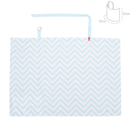 Coperta Allattamento Be Zigzag Azzurro 92X65X1 Cm