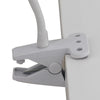Lume per Scrivania con Pinza paralume Metallo Bianco Silicone Flessibile Led 3,2 watt Luce Naturale