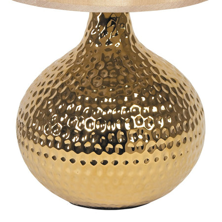 Abat jour Oro fusto Ceramica paralume Pvc Lampada da Tavolo Moderna E14