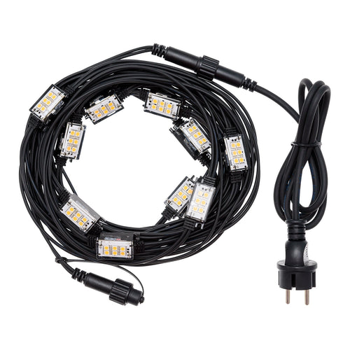 Catena strobo 10 led effetto flash luce Stroboscopica da esterno decorazione natalizia